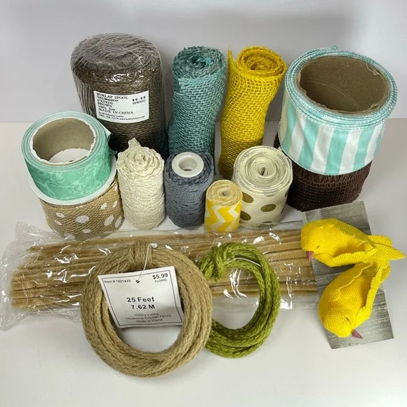 Crafting ribbon bundle lot, 16 pieces - Picture 2 of 9